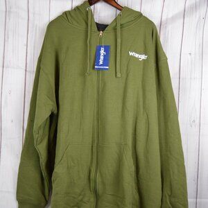 Wrangler Big and Tall Thermal Lined Zip Up Hoodie Mens 3XL NWT